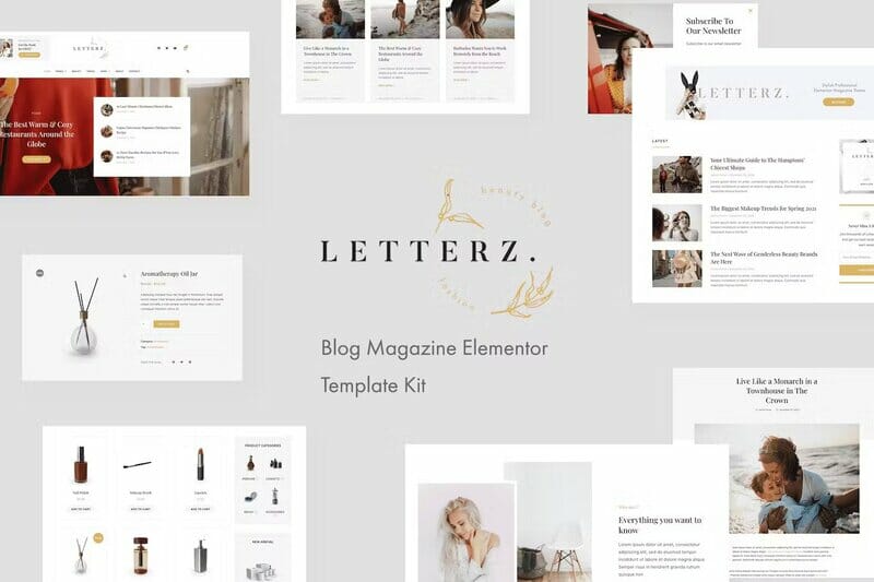 Letterz – Blog Magazine Elementor Template Kit