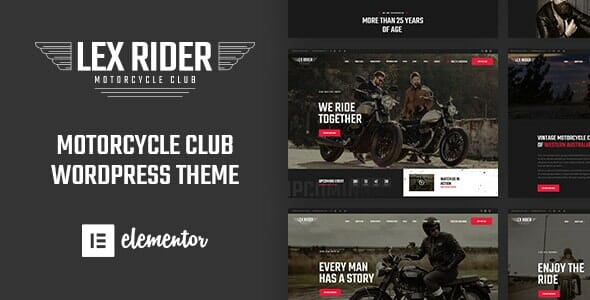 LexRider – Motorcycle Club WordPress Theme