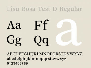 Lisu Bosa Font