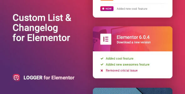 Logger – Changelog & Custom List for Elementor