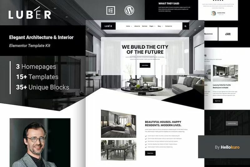 Luber – Elegant Architecture & Interior Elementor Template Kit