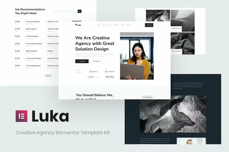 Luka – Creative Agency Elementor Template Kit