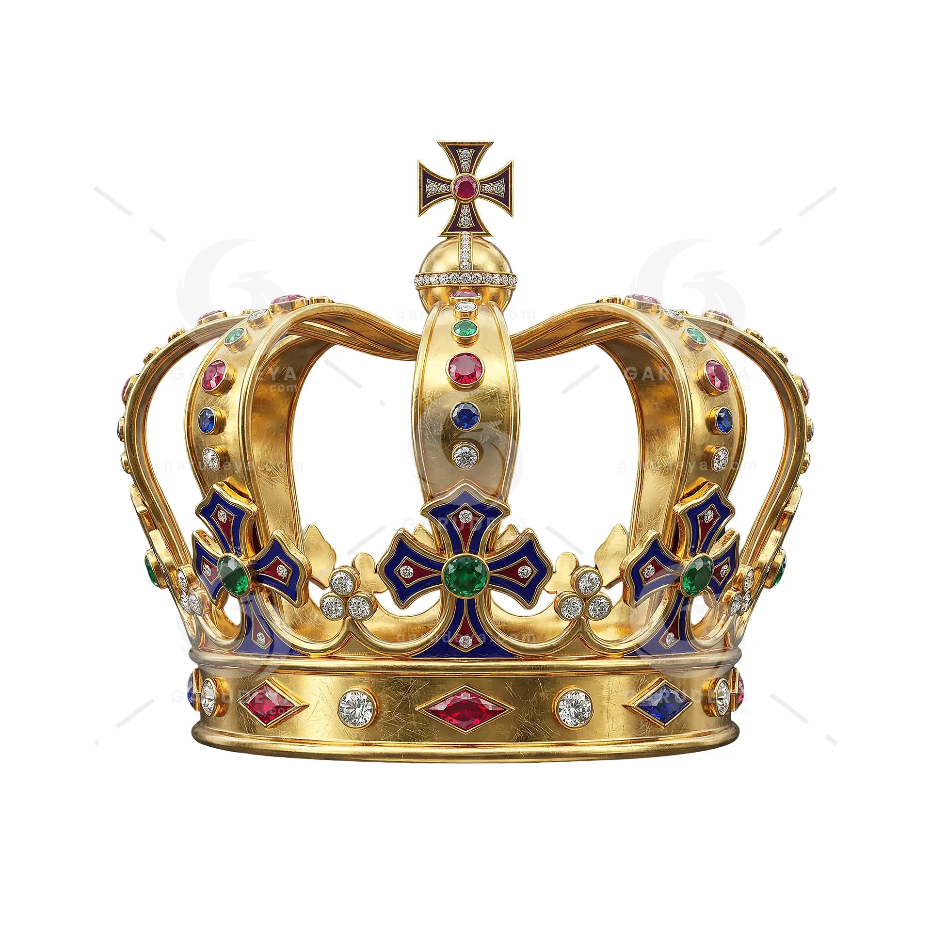 Luxury Crown Emblem 3D Icon