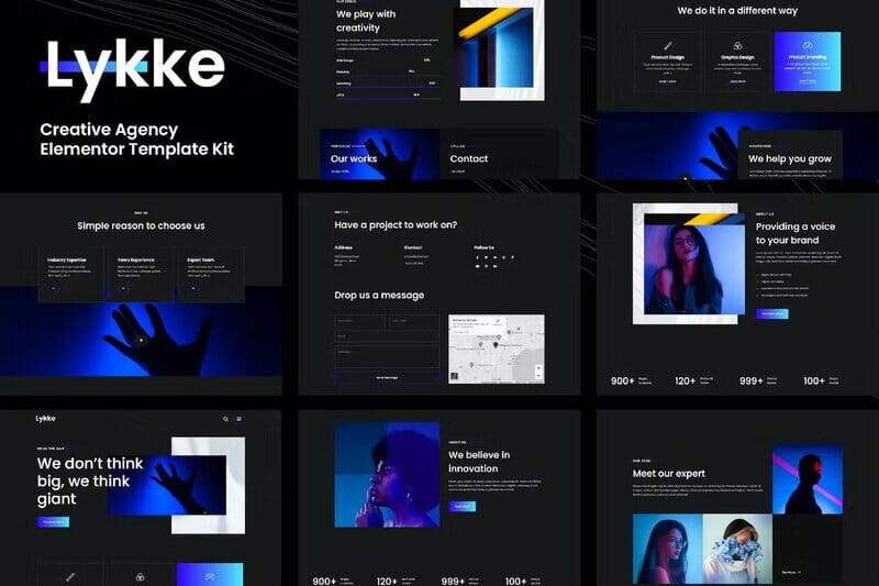 Lykke - Creative Agency Elementor Template Kit