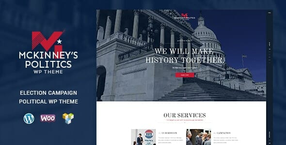 MCKinney’s Politics – Elections Campaign & Social Activism WordPress Theme