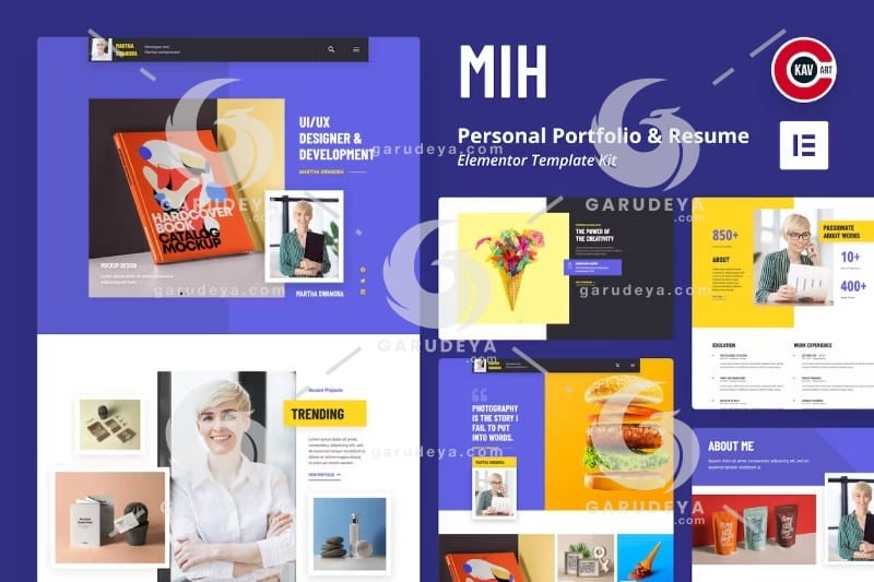 MIH – Personal Portfolio & Resume Template Kit