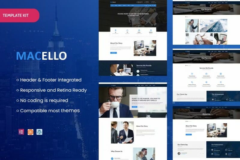 Macello – Business Consulting & Accounting Elementor Template Kit