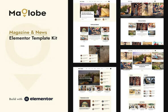 Maglobe – Magazine & News Elementor Template Kit