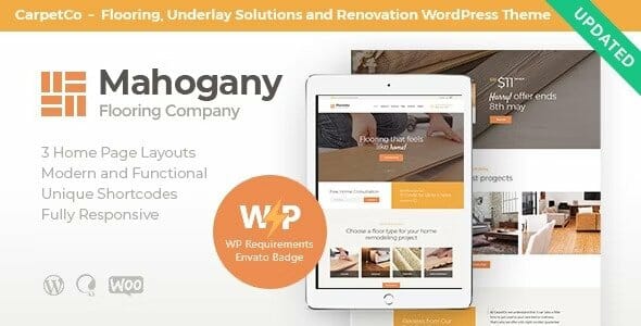 Mahogany | Carpenting Woodwork & Flooring Company WordPress Theme