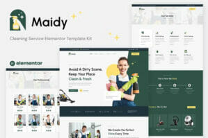 Maidy - Cleaning Service Elementor Template Kit