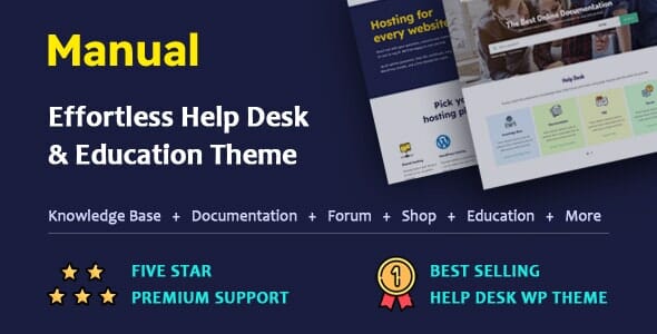 Manual – Documentation, Knowledge Base & Education WordPress Theme