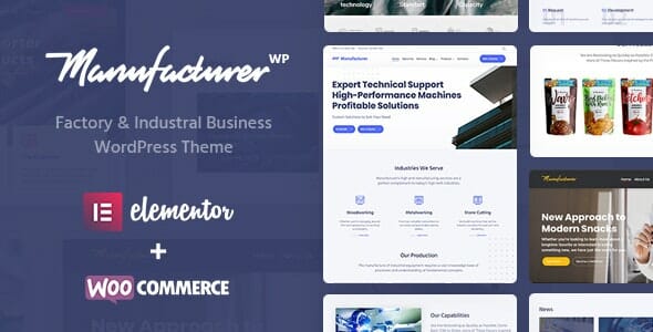 Manufacturer – Factory and Industrial WordPress Theme