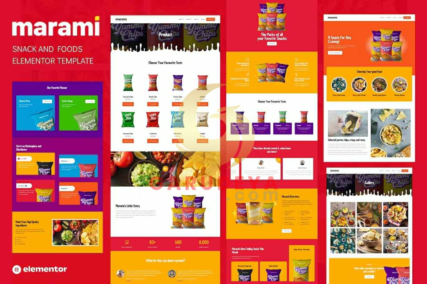 Marami - Snack Brand & Bakery Template Kit