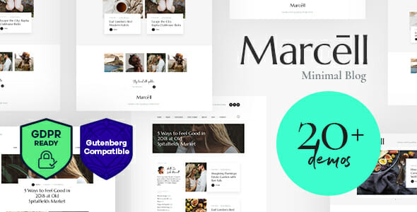 Marcell – 20+ Layouts Multi-Concept Personal Blog & Magazine WordPress Theme