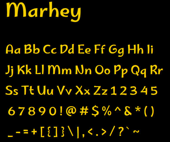 Marhey Font