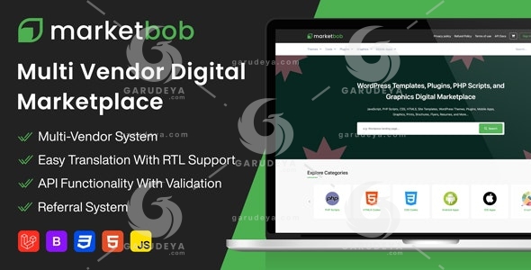 Marketbob – Multi-Vendor Digital Marketplace