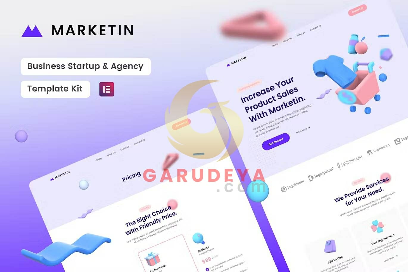 Marketin – Business Startup & Agency Elementor Template Kit