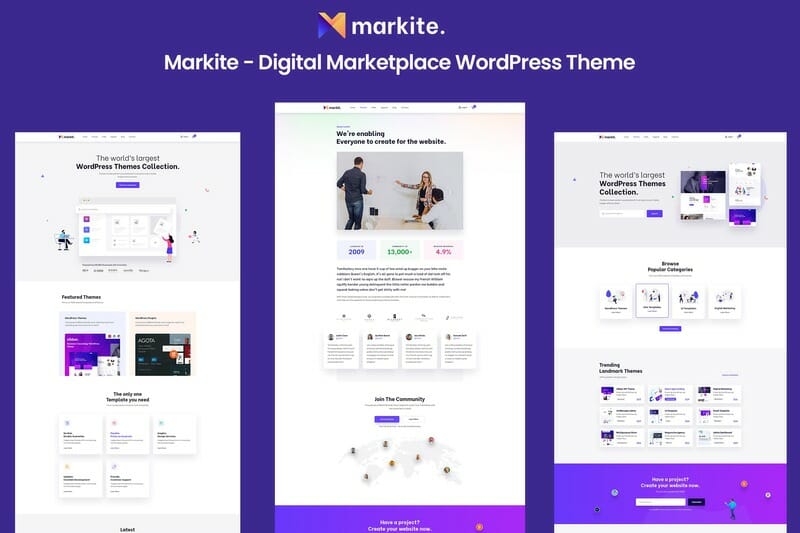 Markite - Digital Marketplace WooCommerce WordPress Theme