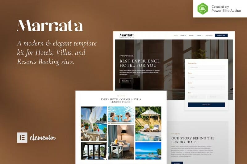 Marriata – Hotel & Resort Elementor Template Kit