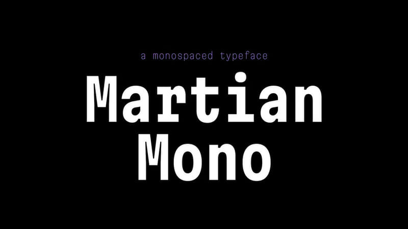 Martian Mono Font