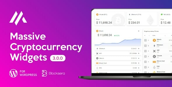 Massive Cryptocurrency Widgets