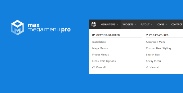 Max Mega Menu Pro WordPress Plugin