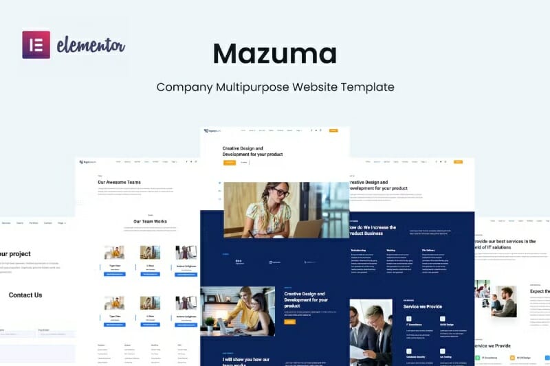 Mazuma – Business Elementor Template Kit