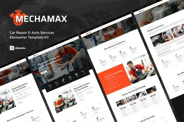 Mechamax – Car Repair & Auto Services Elementor Template Kit