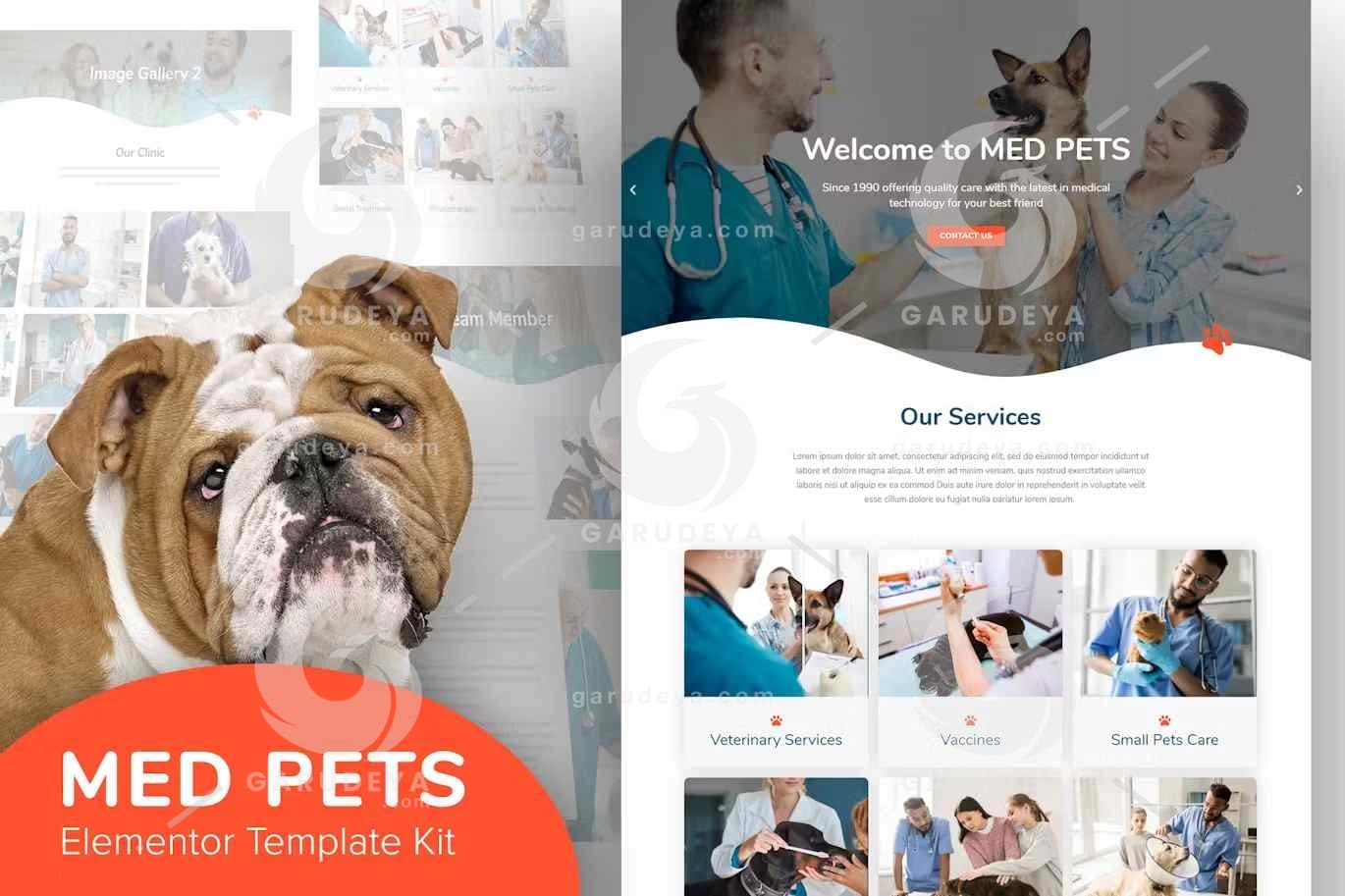 Med Pets – Veterinarian Elementor Template Kit