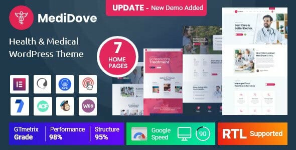 MediDove - Health & Medical WordPress Theme