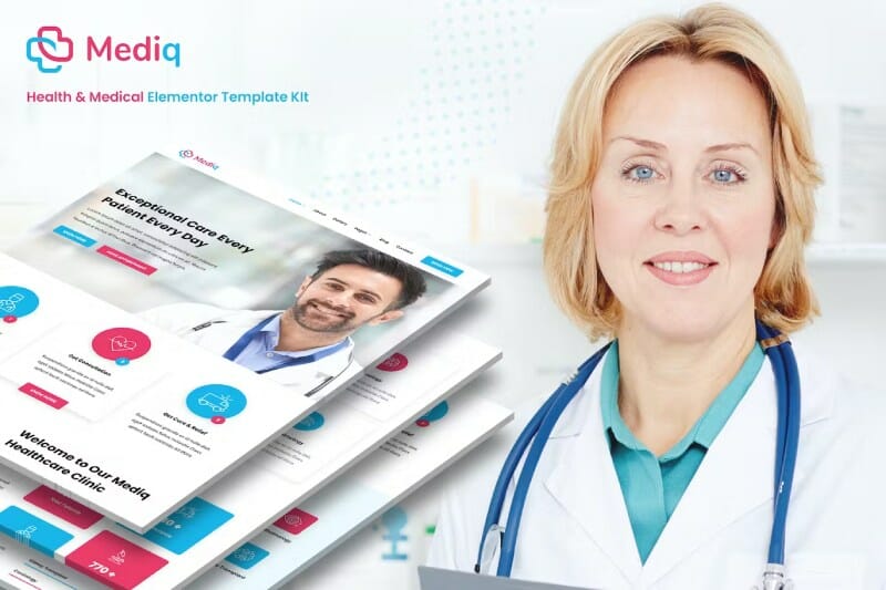 Mediq – Health & Medical Elementor Template Kit