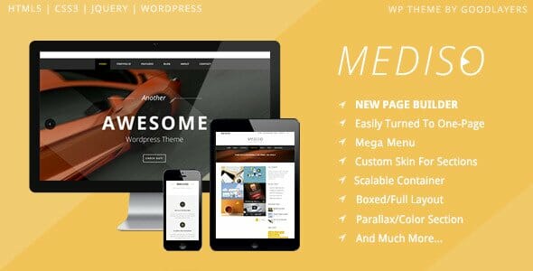 Mediso - Corporate One-Page Blogging WP Theme