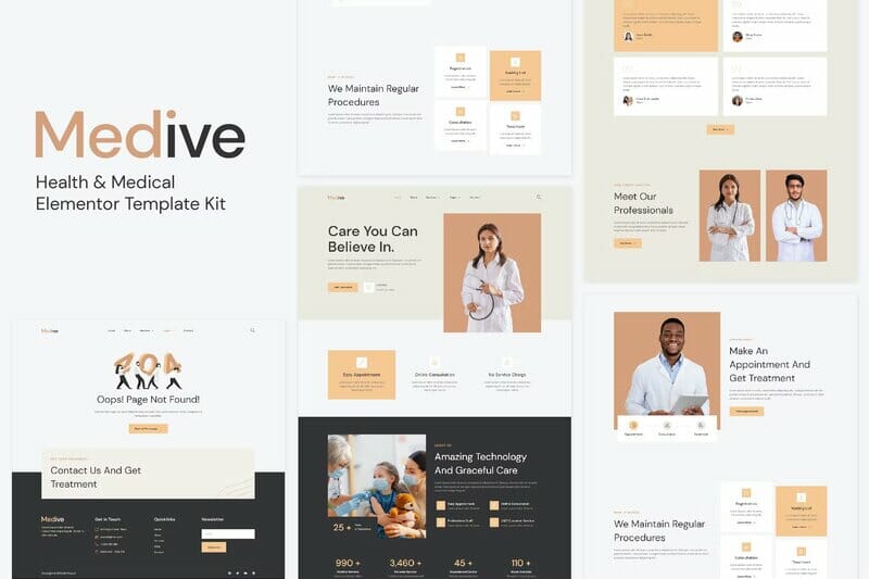 Medive – Health & Medical Elementor Template Kit