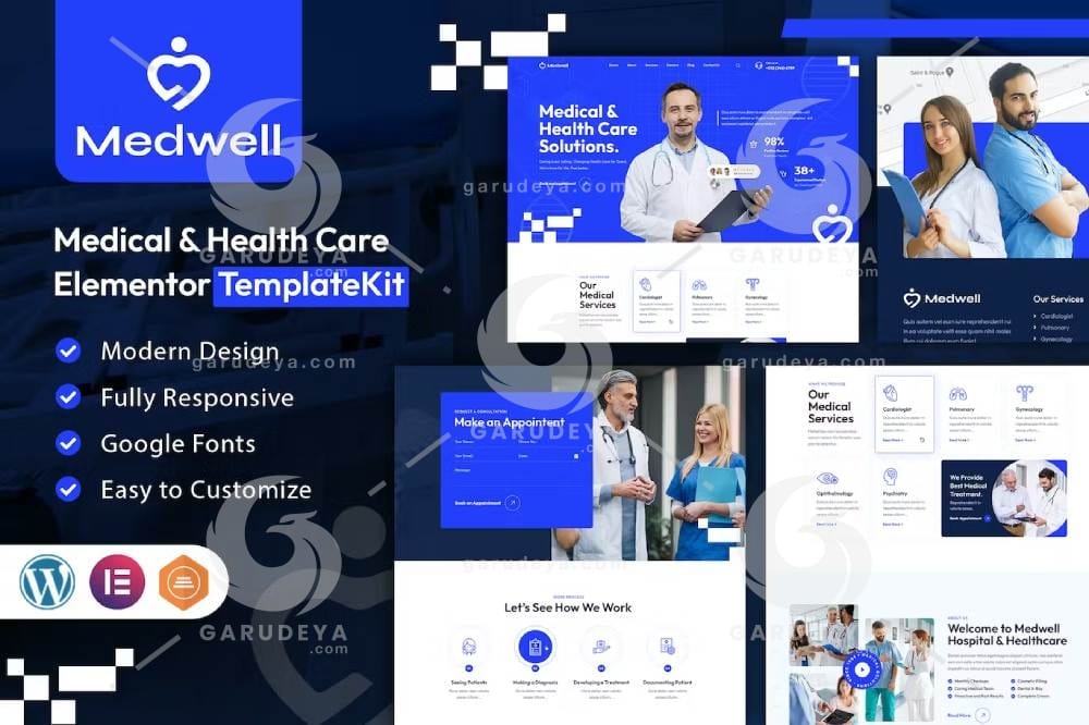 Medwell – Medical & Health Care Elementor Template Kit