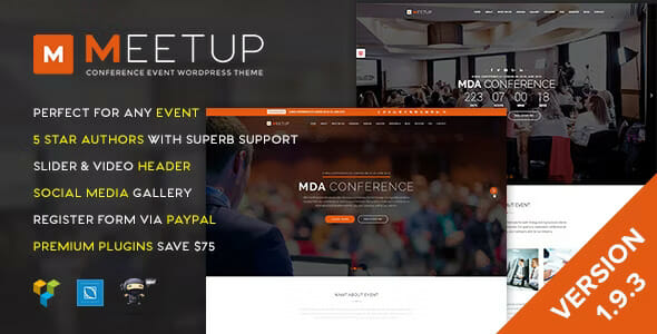 Meetup – Conference Event WordPress Theme