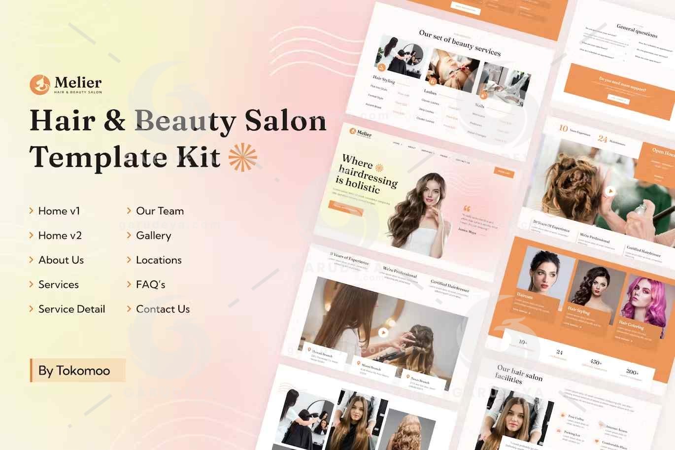 Melier – Hair & Beauty Salon Elementor Template Kit