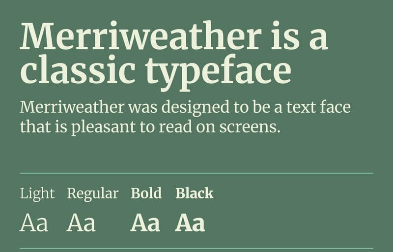 Merriweather Font