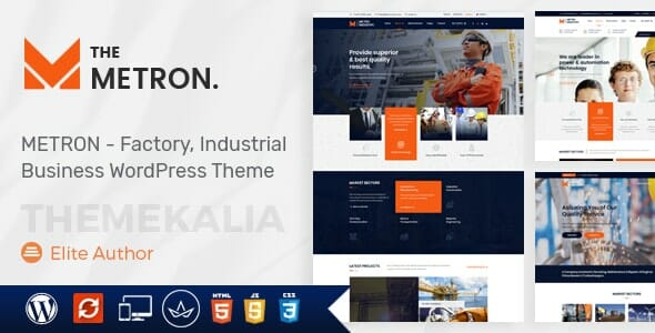Metron – Industry and Construction WordPress Theme