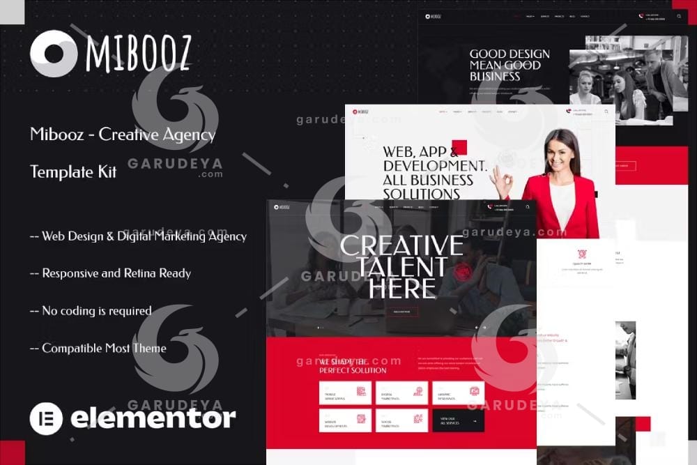 Mibooz – Creative Agency Elementor Template Kit