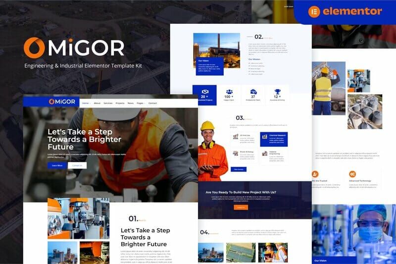 Migor – Engineering & Industrial Elementor Template Kit