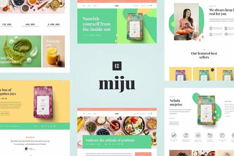 Miju – Conscious Product Elementor Template Kit