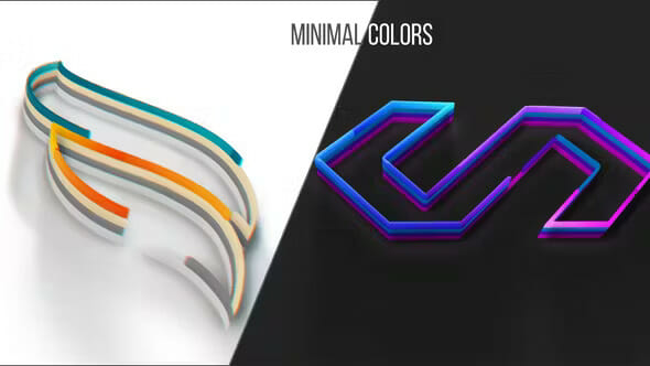 Minimal Colors Logo Intro VideoHive 32726987