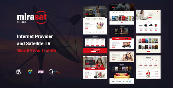 Mirasat – Internet Provider and Satellite TV WordPress Theme