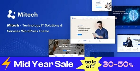 Mitech – Technology IT Solutions & Services WordPress Theme