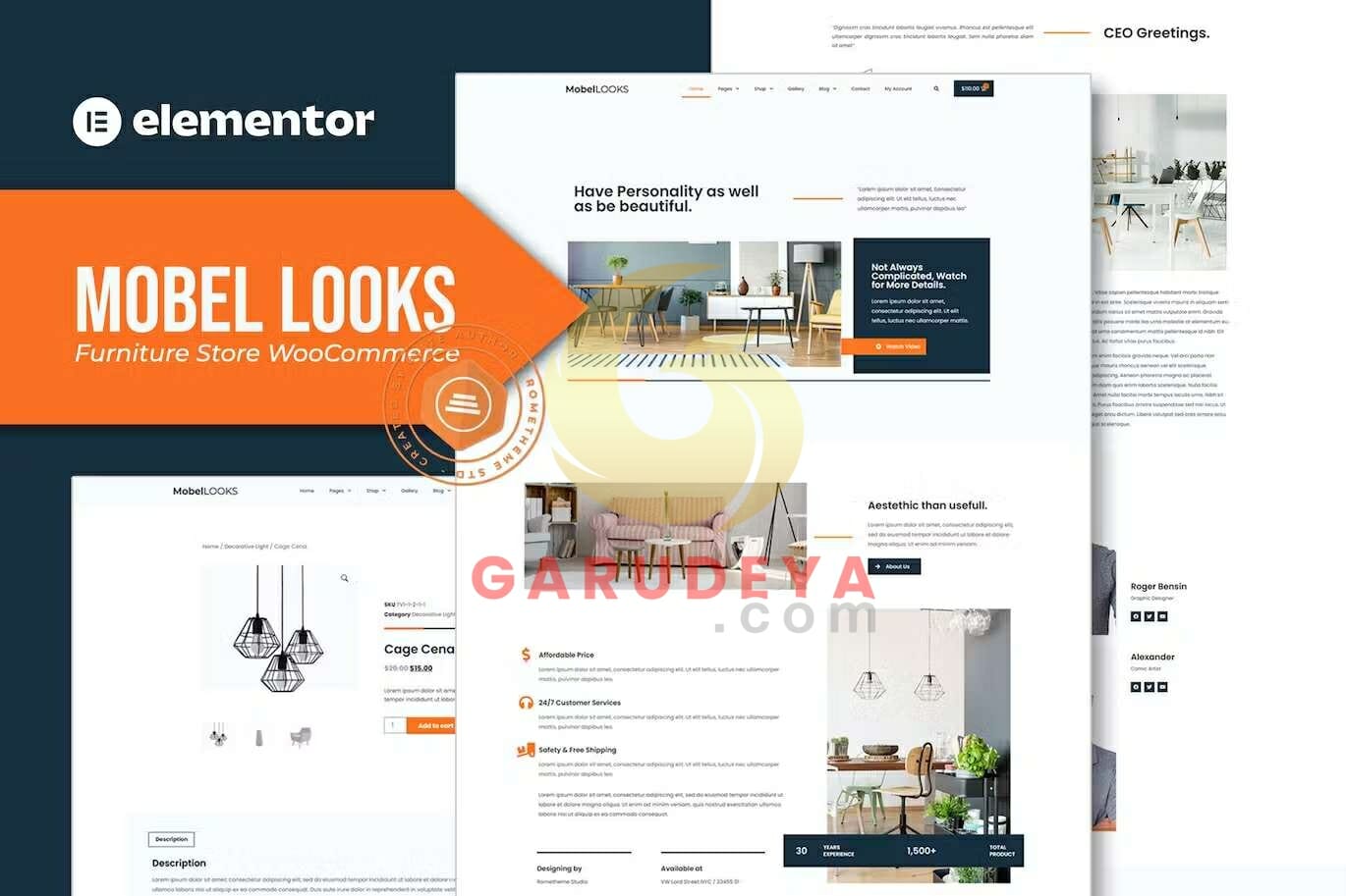 Mobel Looks – Furniture Store WooCommerce Elementor Template Kit