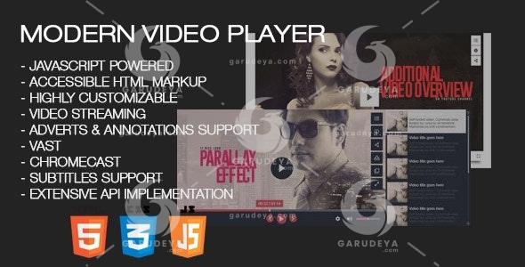 Modern Video Player for WordPress