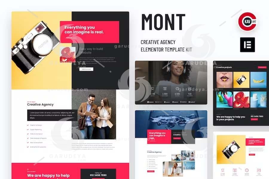 Mont - Agency Elementor Template kit