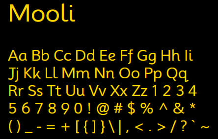 Mooli Font