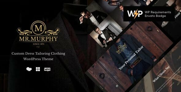 Mr. Murphy – Custom Dress Tailoring Clothing WordPress Theme