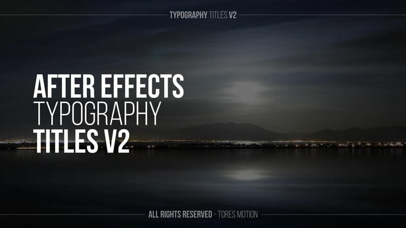 Typography Text Titles V2 VideoHive 34463577